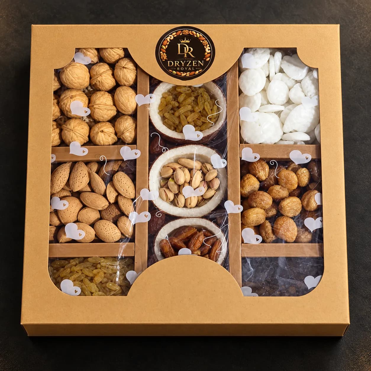 Dry Fruit & Coconut Gift Box | Dryzen Royal – dry fruit coconut gift box