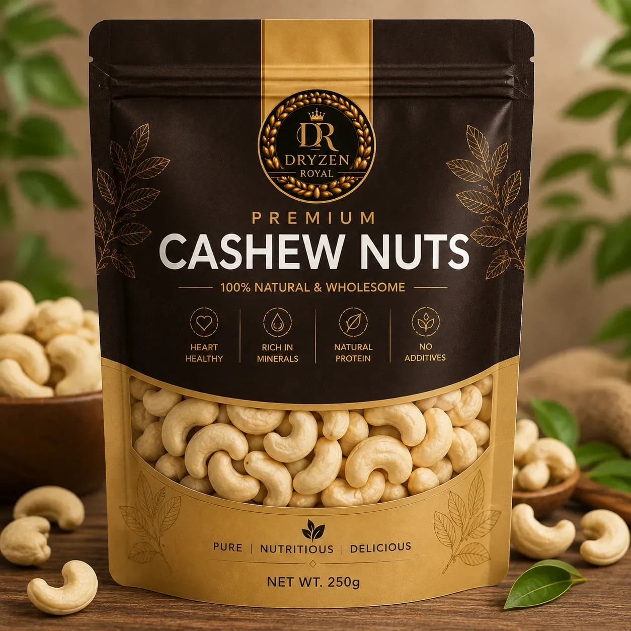 Premium Cashew Nuts Dryzen Royal