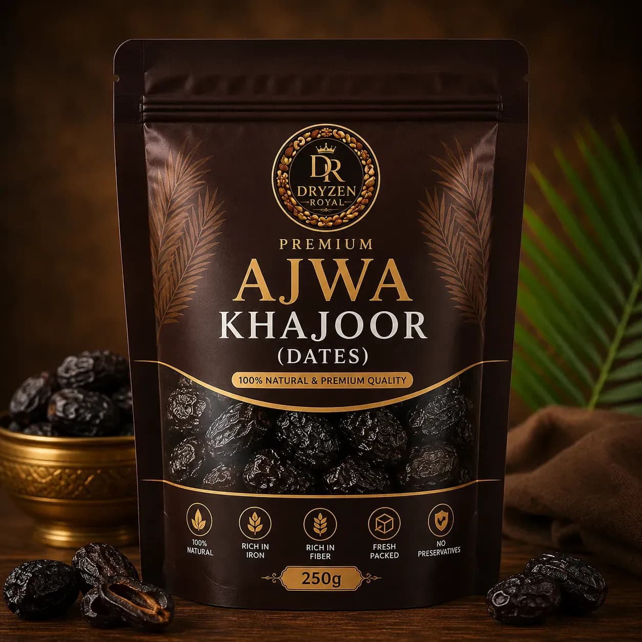 Premium Ajwa Khajoor (Dates) | Dryzen Royal