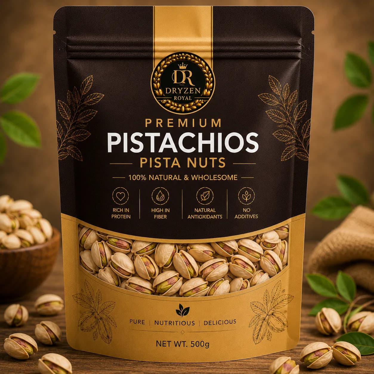 Premium Pistachios Pista Nuts Dryzen Royal